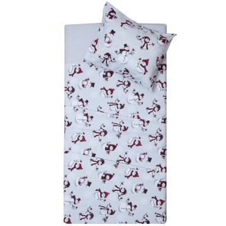 Σεντόνια Σετ Κούνιας 120x165 Viopros 2642 Φανέλλα Γκρί